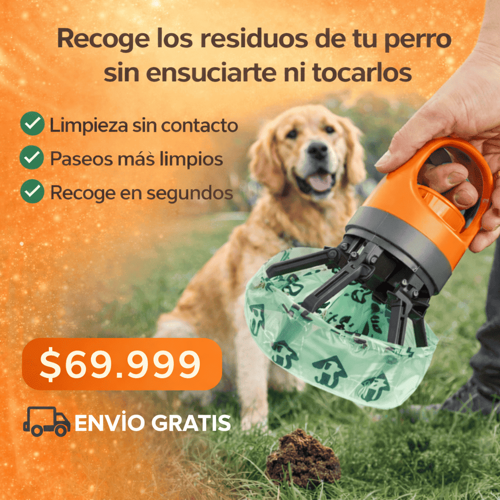 RECOGEDOR RESIDUOS MASCOTAS